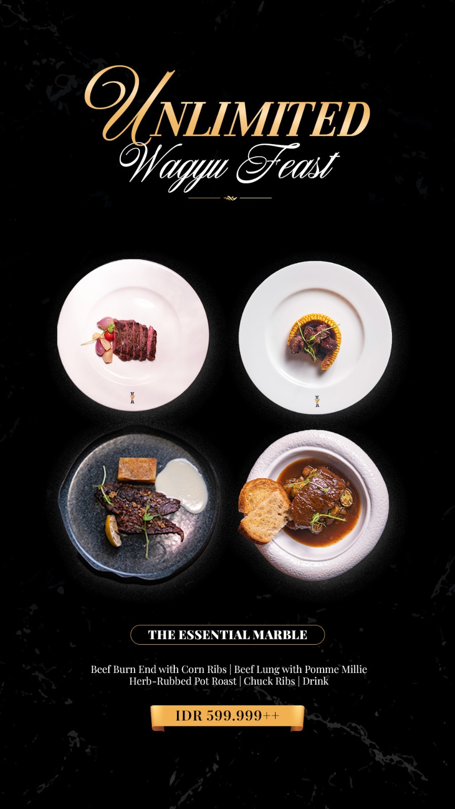 The Classic Indulgence menu