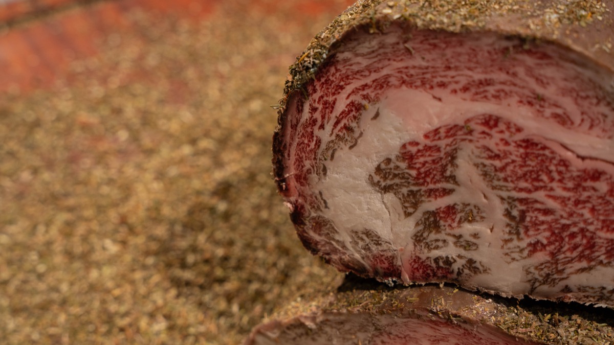 Mix Herb and Pistachio dry-aged Fullblood Wagyu at Meatguy Steakhouse Jakarta