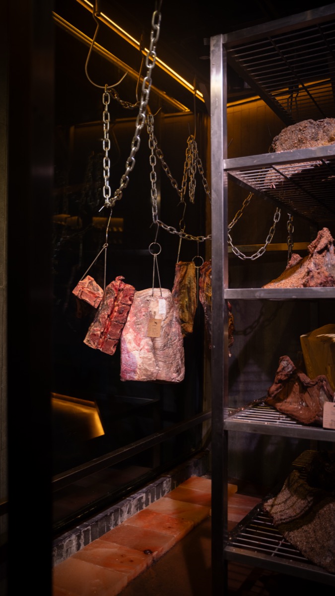 The Dry Ager room at Meatguy SCBD