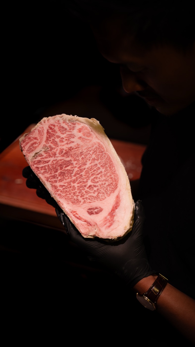 Wasabi Tallow dry-aged Fullblood Wagyu at Meatguy Steakhouse Jakarta